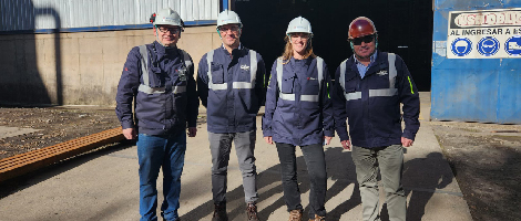 Con foco en proyectos de innovación y tecnología Alacero visitó Siderúrgica Huachipato
